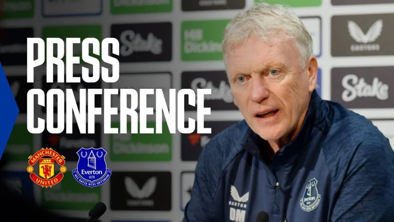 MAN UNITED v EVERTON David Moyes’ Premier League press conference