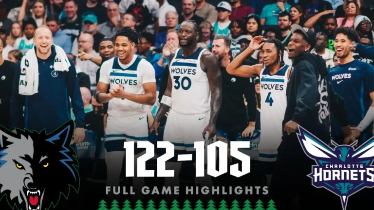 Minnesota Timberwolves Bounce Back Vs The Charlotte Hornets 122-105 11.01.25