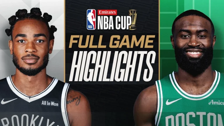 NETS at CELTICS EMIRATES NBA CUP FULL GAME HIGHLIGHTS November 21, 2025