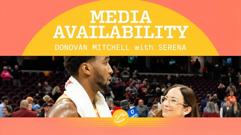 Cavs vs Bucks Donovan Mitchell with Serena Winters 11.17.2025