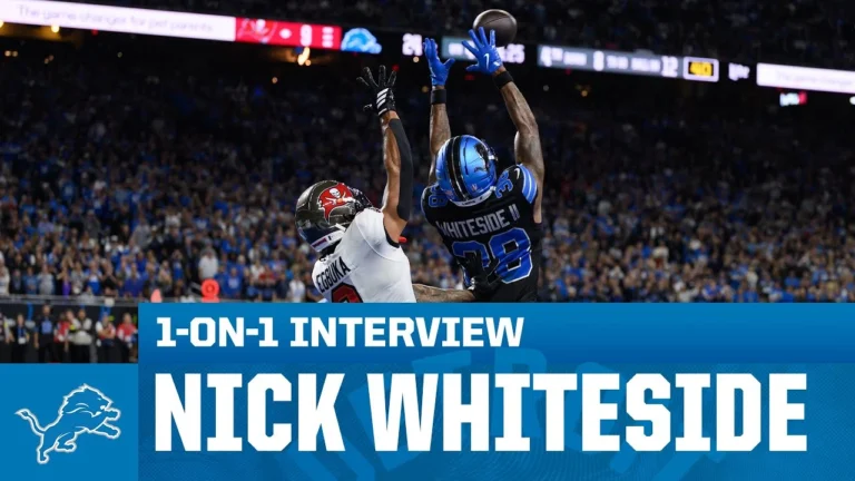 Detroit Lions cornerback Nick Whiteside 1-on-1 with Dannie Rogers