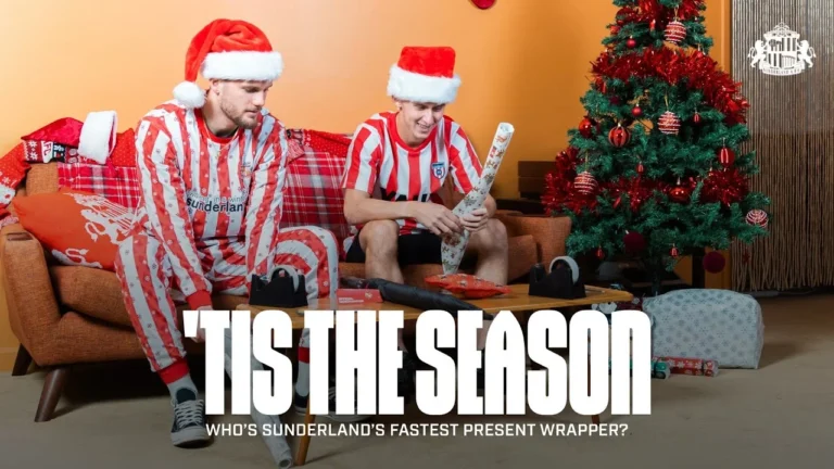 Tis the Season! Whos the Fastest Gift-Wrapper in the Sunderland Squad?