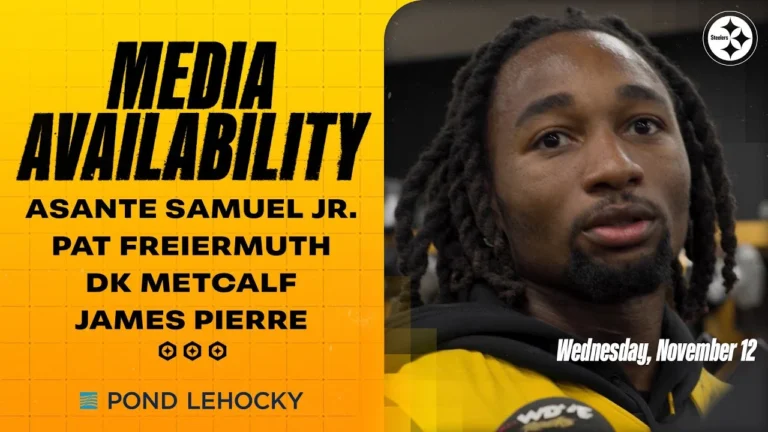 Samuel Jr., Freiermuth, Metcalf, Pierre Media Availability (Nov. 12) Pittsburgh Steelers