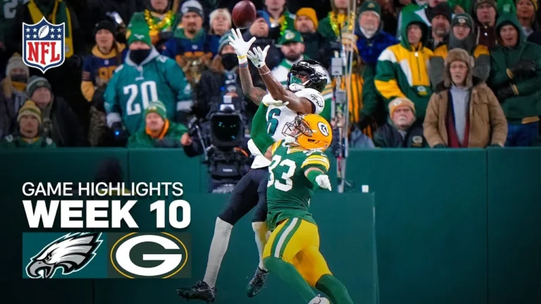 Philadelphia Eagles vs Green Bay Packers Game Highlights 2025 NFL Season Week 10