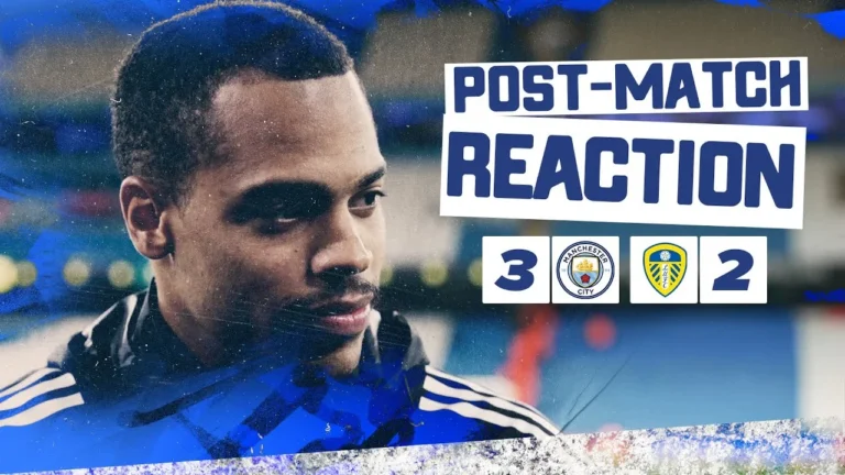 The belief is there, we showed it today Lukas Nmecha Manchester City 3-2 Leeds United