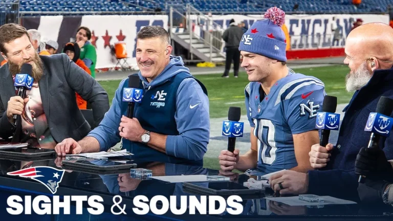Sights & Sounds: TreVeyon Henderson Scores Three Touchdowns in Rivalries Win vs. Jets Patriots