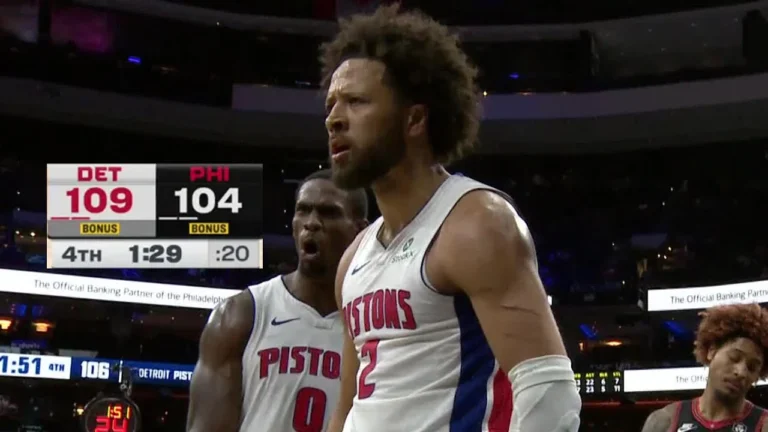 Final 4:37 WILD ENDING 76ers vs Pistons November 9, 2025