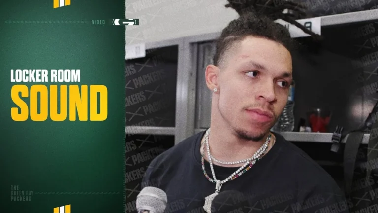 Christian Watson reacts to 2-TD performance vs. Giants