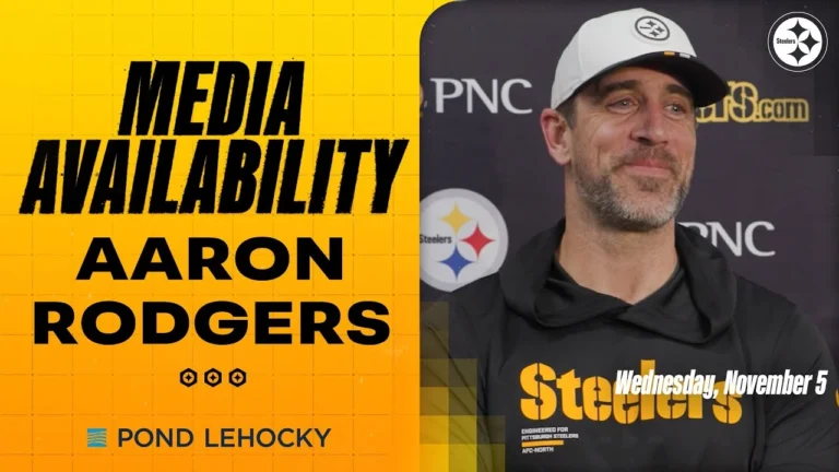 Aaron Rodgers Media Availability (Nov. 5) Pittsburgh Steelers