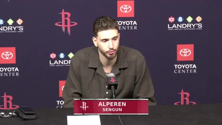 Postgame Press Conference by Alperen Sengun vs Portland Trailblazers