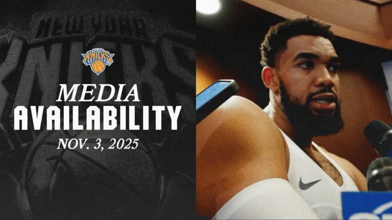 Coach Mike Brown, Karl-Anthony Towns & Jordan Clarkson Postgame Media November 3, 2025