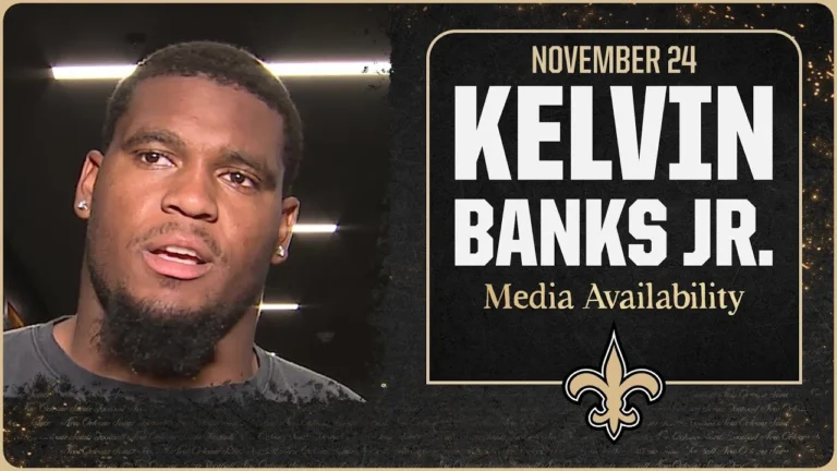 Kelvin Banks Jr. on Devin Neal, pass protection New Orleans Saints