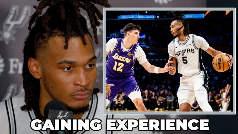 Stephon Castle on Young Spurs Team Gaining Experience From Tough Opponents