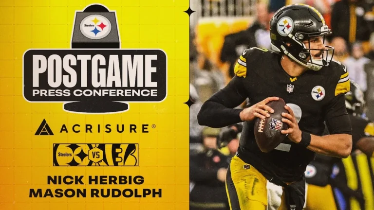 Mason Rudolph & Nick Herbig Press Conference (Week 11 vs Cincinnati Bengals) Pittsburgh Steelers