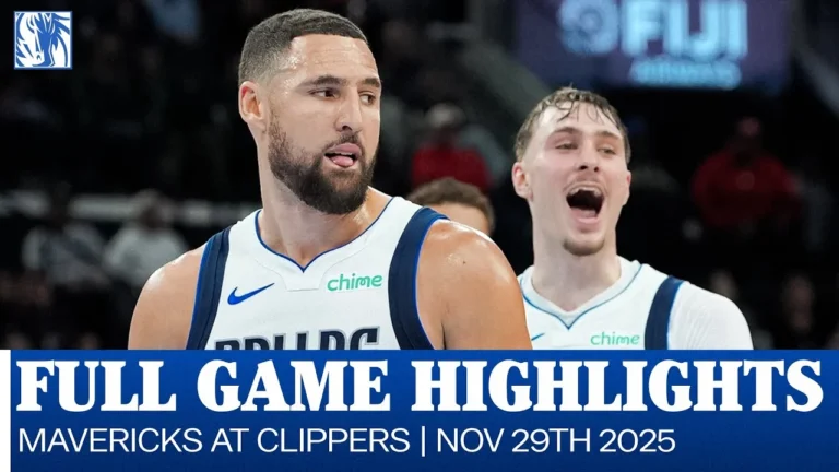 Mavericks Highlights at Los Angeles Clippers November 29, 2025