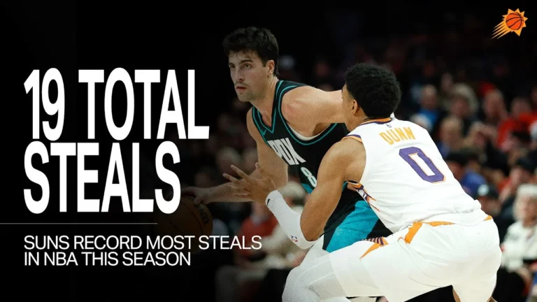 Phoenix Suns record 19 STEALS vs Portland Trail Blazers Most in the NBA this season 11-18-25