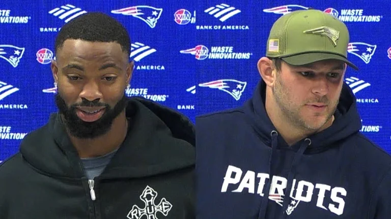 K’Lavon Chaisson & Garrett Bradbury Address the Media Patriots Press Conference