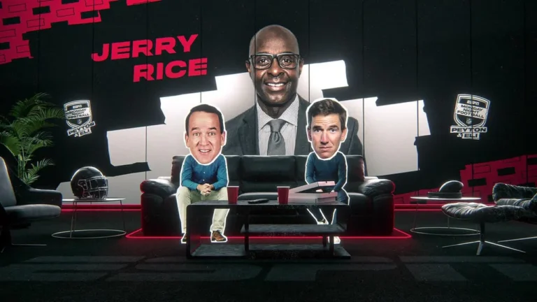 Jerry Rice joins Peyton & Eli during Panthers vs. 49ers ‘MNF ManningCast’