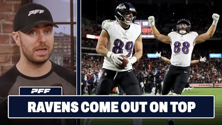 Baltimore Ravens vs. Cleveland Browns Review PFF Grade Release Show