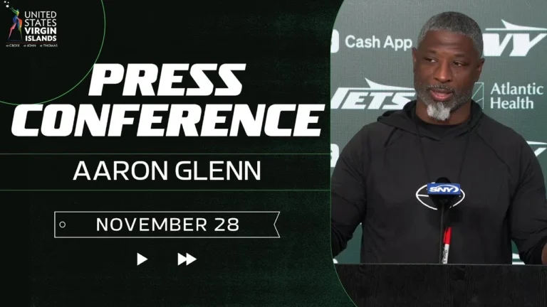 Aaron Glenn Press Conference (11 28) New York Jets