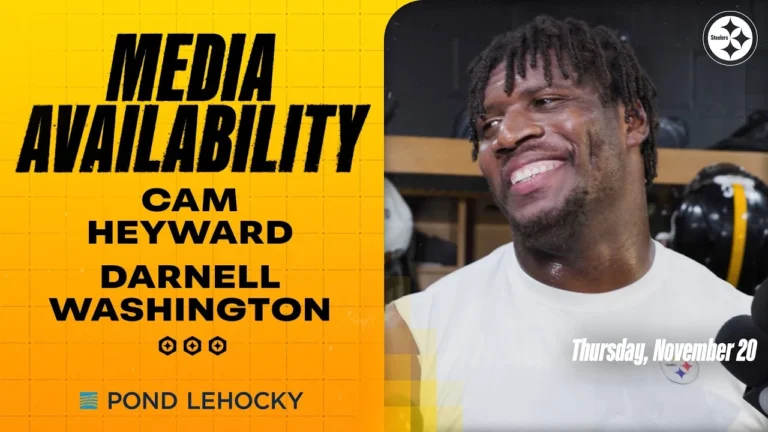 Cam Heyward & Darnell Washington Media Availability (Nov. 20) Pittsburgh Steelers