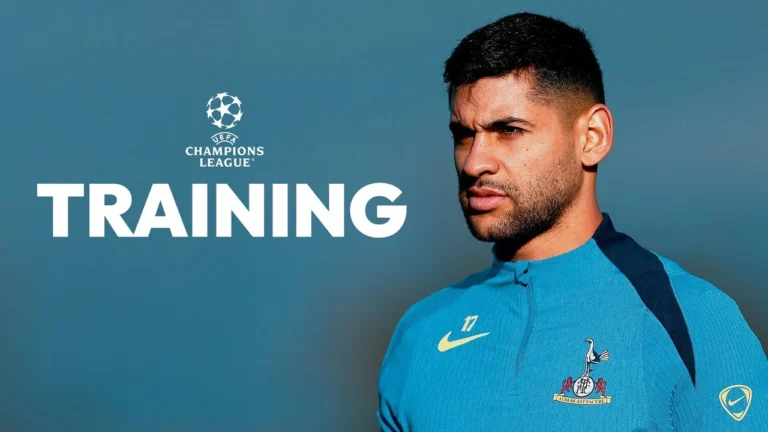 Spurs training ahead of PSG