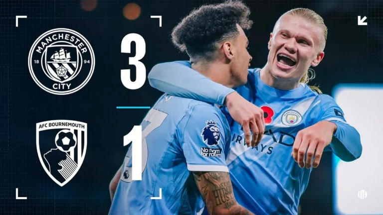 HIGHLIGHTS! Man City 3-1 Bournemouth City move second with entertaining Bournemouth win!