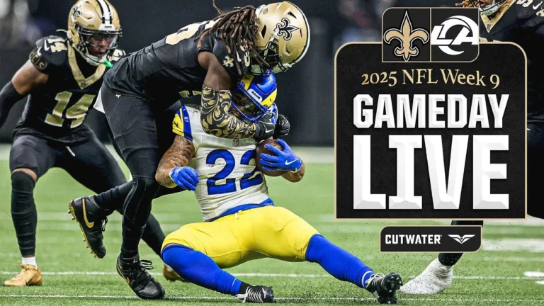 Rams vs. Saints Gameday Live 2025 NFL Week 9