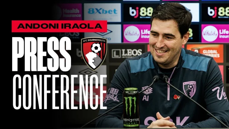 Andoni Iraola on Alex Scott’s England call-up and Villa clash Premier League Press Conference