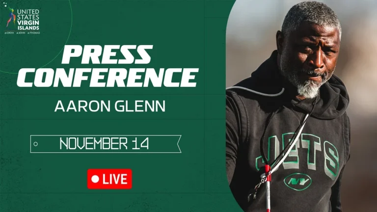Aaron Glenn Press Conference (11 14) New York Jets