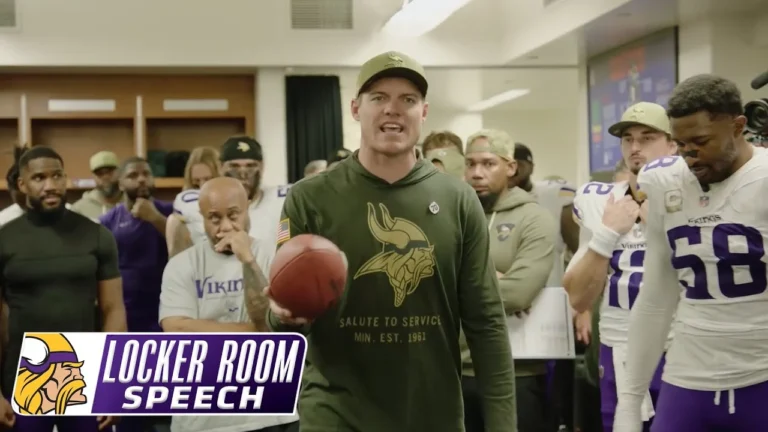 Kevin OConnells Locker Room Speech After Minnesota Vikings Win Over Detroit Lions