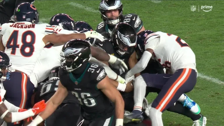 Tush Push ends in a fumble!