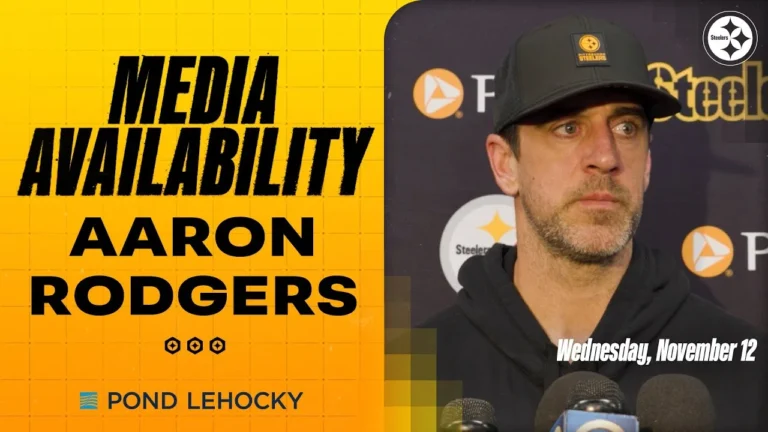 Aaron Rodgers Media Availability (Nov. 12) Pittsburgh Steelers