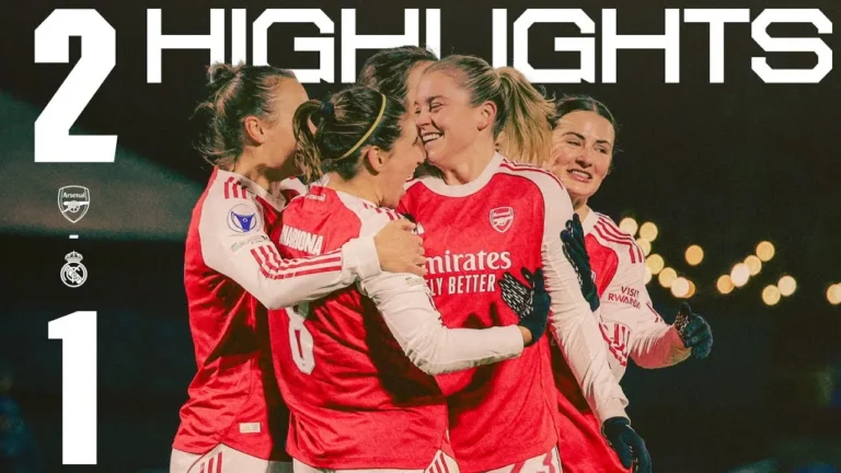 RUSSO AT THE DOUBLE HIGHLIGHTS Arsenal vs Real Madrid (2-1) UWCL