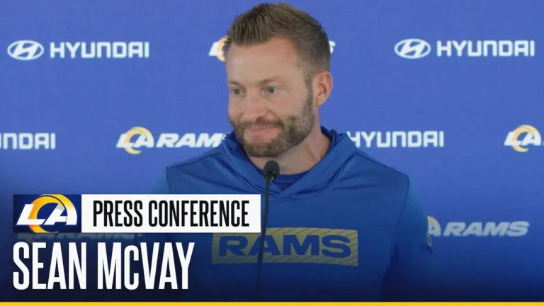 Sean McVay: Injury Updates For Sunday’s Game vs. Panthers, Decision To Waive Kicker Josh Karty