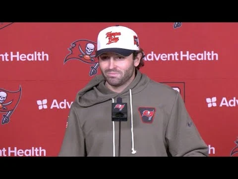 Baker Mayfield on Bucs Mentality Ahead of SNF vs. Rams Press Conference Tampa Bay Buccaneers