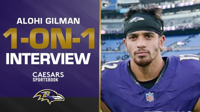 Alohi Gilman Reacts to 5th-Straight Ravens Win Baltimore Ravens