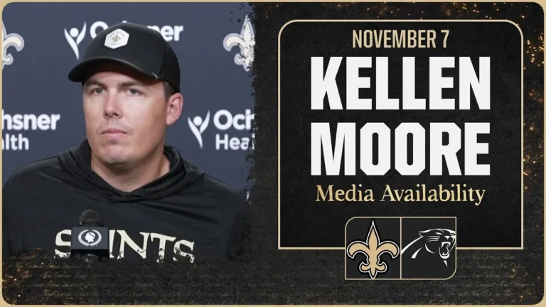 Kellen Moore previews Week 10 vs. Panthers New Orleans Saints