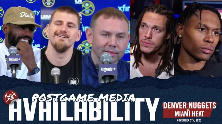 ALL Denver Nuggets Postgame Media vs. MIA