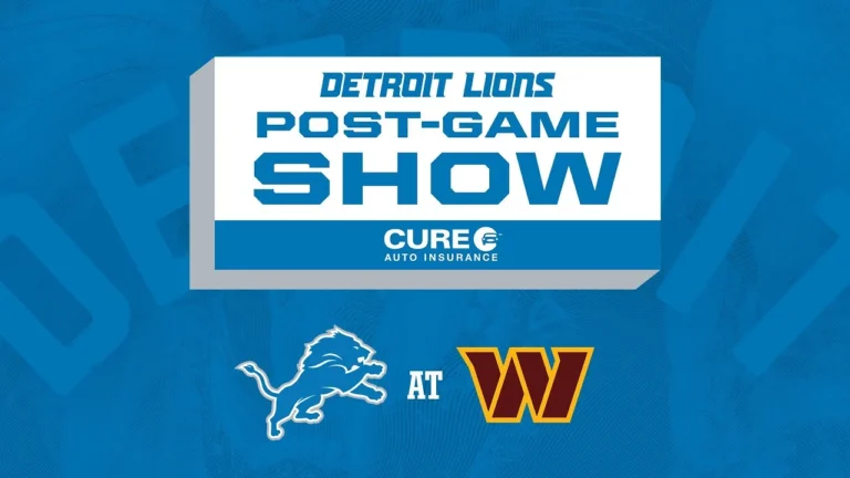 Lions at Commanders Week 10 Detroit Lions Live CURE Auto Insurance Postgame Show