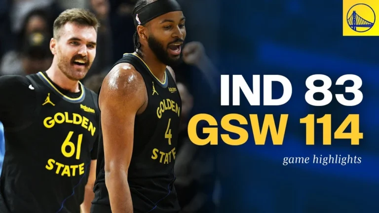 Warriors Take the Charge in WIN over Indiana Pacers