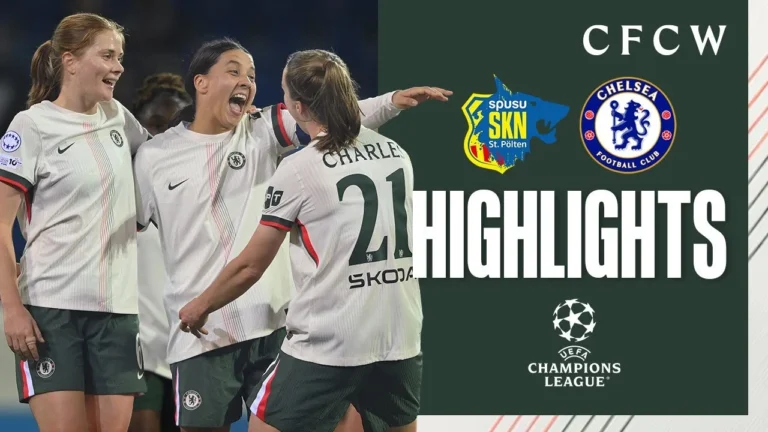SKN St. Pölten 0-6 Chelsea Women HIGHLIGHTS UWCL 2025 26