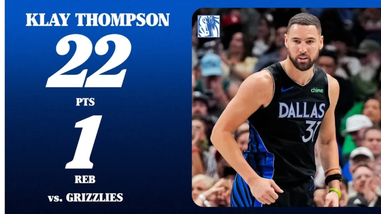 Klay Thompson (22 Points) vs. Memphis Grizzlies November 22, 2025