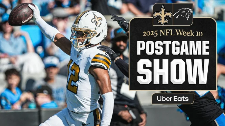 LIVE: Panthers vs. Saints Postgame Show 2025 NFL Week 10