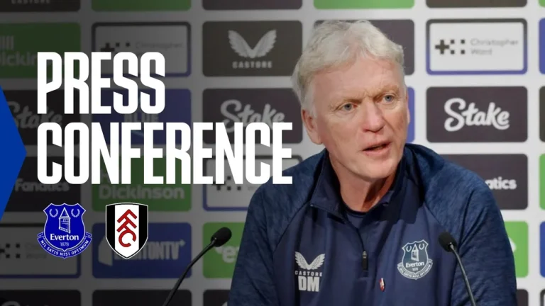 EVERTON V FULHAM David Moyes’ Premier League press conference