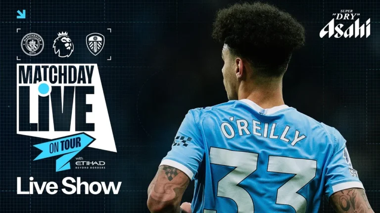 MATCHDAY LIVE FROM KOREA! Man City v Leeds Premier League