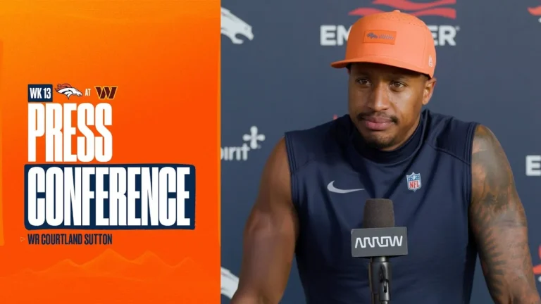 WR Courtland Sutton on game-by-game mindset: Each week is the most important week