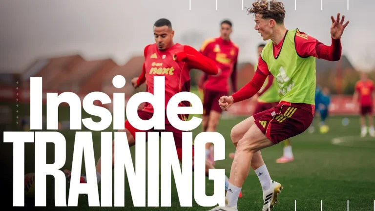 Working Hard During The International Break Inside Training