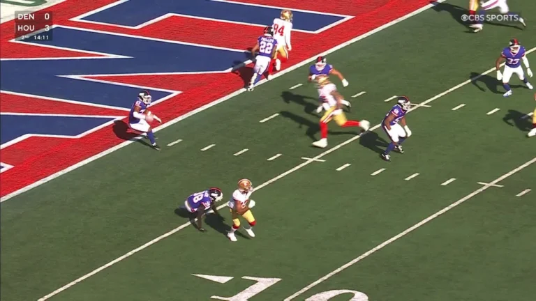 Juan Jennings catching ankles on his way to the endzone