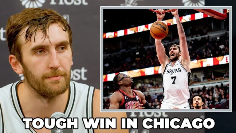 Luke Kornet on Spurs Tough Win in Chicago